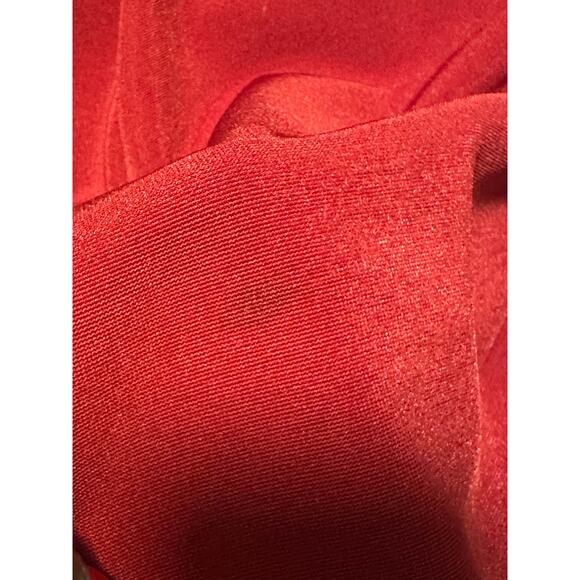 Cache Women 6 Dress Gown Maxi Halter Mermaid Backless Red Y2K VTG - Picture 8 of 8